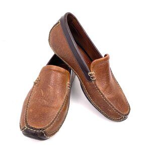 H.S.Trask & Co. Leather Driving Men’s Rich Brown Loafers Vibram Sole 9.5M Brazil